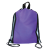Reflector Drawstring Bag in purple