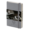 Classic Pocket Hard Cover Notebook - Ruled in grey