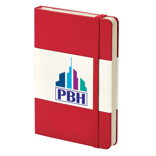 Classic Pocket Hard Cover Notebook - Ruled in scarlet-red