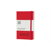 Classic Pocket Hard Cover Notebook - Square in red