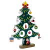 Wooden xmas tree decoration in Green