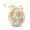 Christmas bauble in gift box in gold