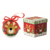 Christmas bauble in gift box in multicolour