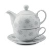 Christmas tea set in Grey