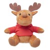 Plush reindeer with hoodie in Red