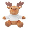 Plush reindeer with hoodie in White