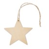 Wooden star shaped hanger in Brown