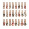 24 clip advent calendar set in Brown