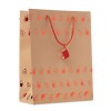 Gift paper bag with pattern in Red