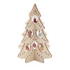 Wooden Xmas tree decoration in Brown