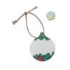 Seed paper Xmas ornament in White
