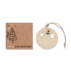 ROSEED - Wooden bauble shape hanger in Brown