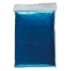 Foldable raincoat in polybag in blue