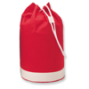 Cotton duffle bag bicolour in red