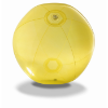 Transparent beach ball          in yellow