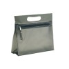 Transparent cosmetic pouch in black