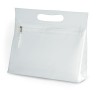 Transparent cosmetic pouch in White
