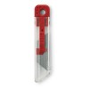 Retractable knife in red