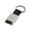 Metal rectangular key ring in black