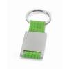Metal rectangular key ring in lime