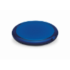 Rounded double compact mirror in transparent-blue