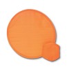 Foldable frisbee in pouch in orange