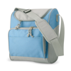 Cooler bag with front pocket in baby-blue