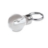 Light bulb shape key ring in White