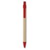 Paper/corn PLA ball pen in red