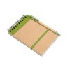 A6 recycled notepad with pen in Green