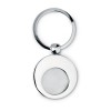 Metal key ring with token in Silver
