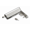 Multitool holder and LED torch in transparent-grey