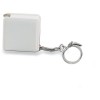 Key ring w/ flexible ruler 1m in white