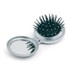 Foldable brush/mirror in silver