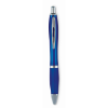Push button ball pen in transparent-blue
