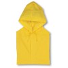 PVC raincoat with hood in yellow