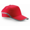 Cotton baseball cap             in red