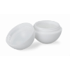 Lip balm in round box           in white
