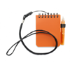 Notebook With Pen And Lanyard in orange