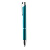 Push button pen with black ink in Blue