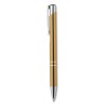 Push button pen with black ink in Gold