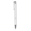 Push button pen with black ink in White