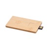 16GB bamboo casing USB in Brown