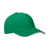 6 panel baseball cap in Green