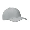 6 panel baseball cap in Grey