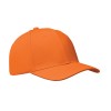 6 panel baseball cap in Orange