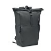 300D RPET rolltop backpack in Black