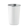 Recycled stainless steel cup in White