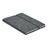 A5 notebook RPET felt in Grey