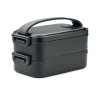 Lunch box in recycled PP in Black